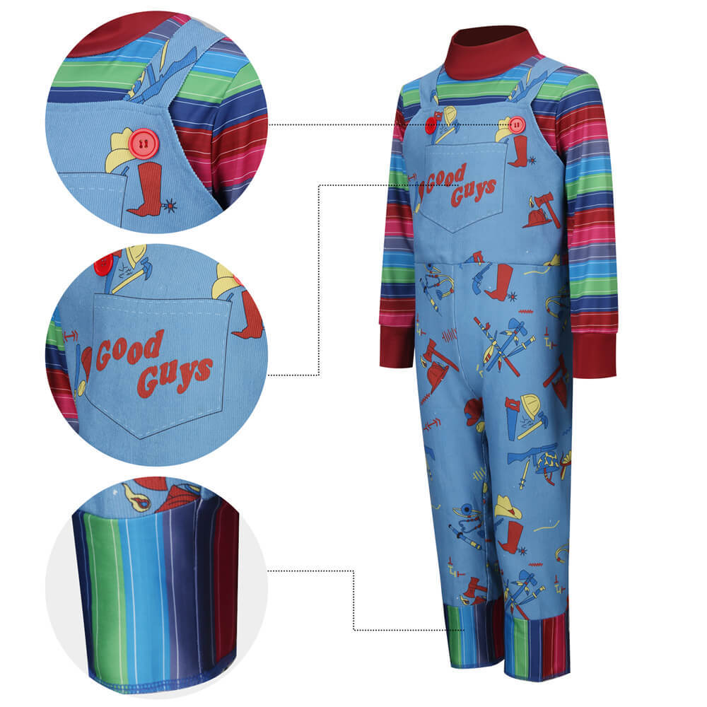 Child's Play Chucky Halloween Costume Kids Toddler Style