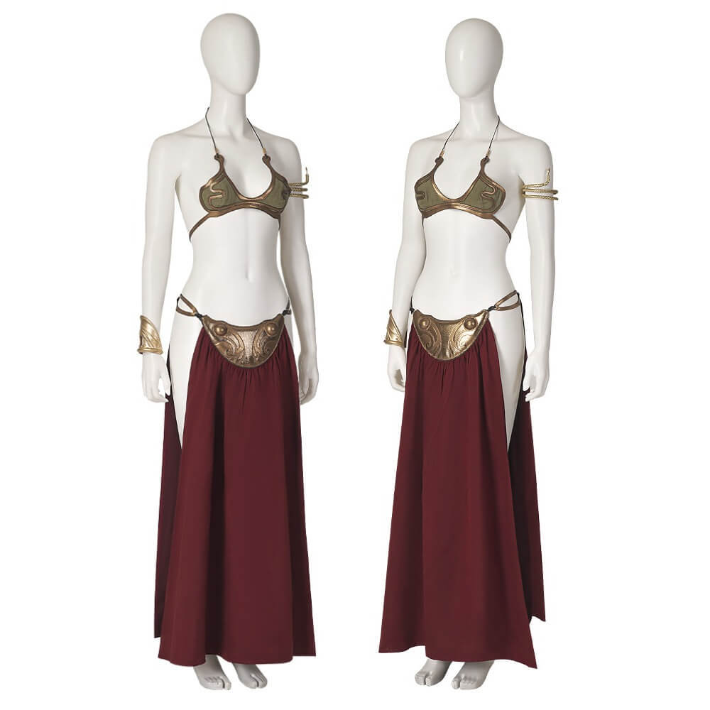 Sexy Princess Leia Slave Costume Star Wars：Return Of The Jedi Golden Bikini