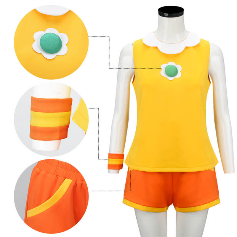 Mario Tennis Aces Princess Daisy Cosplay Costume