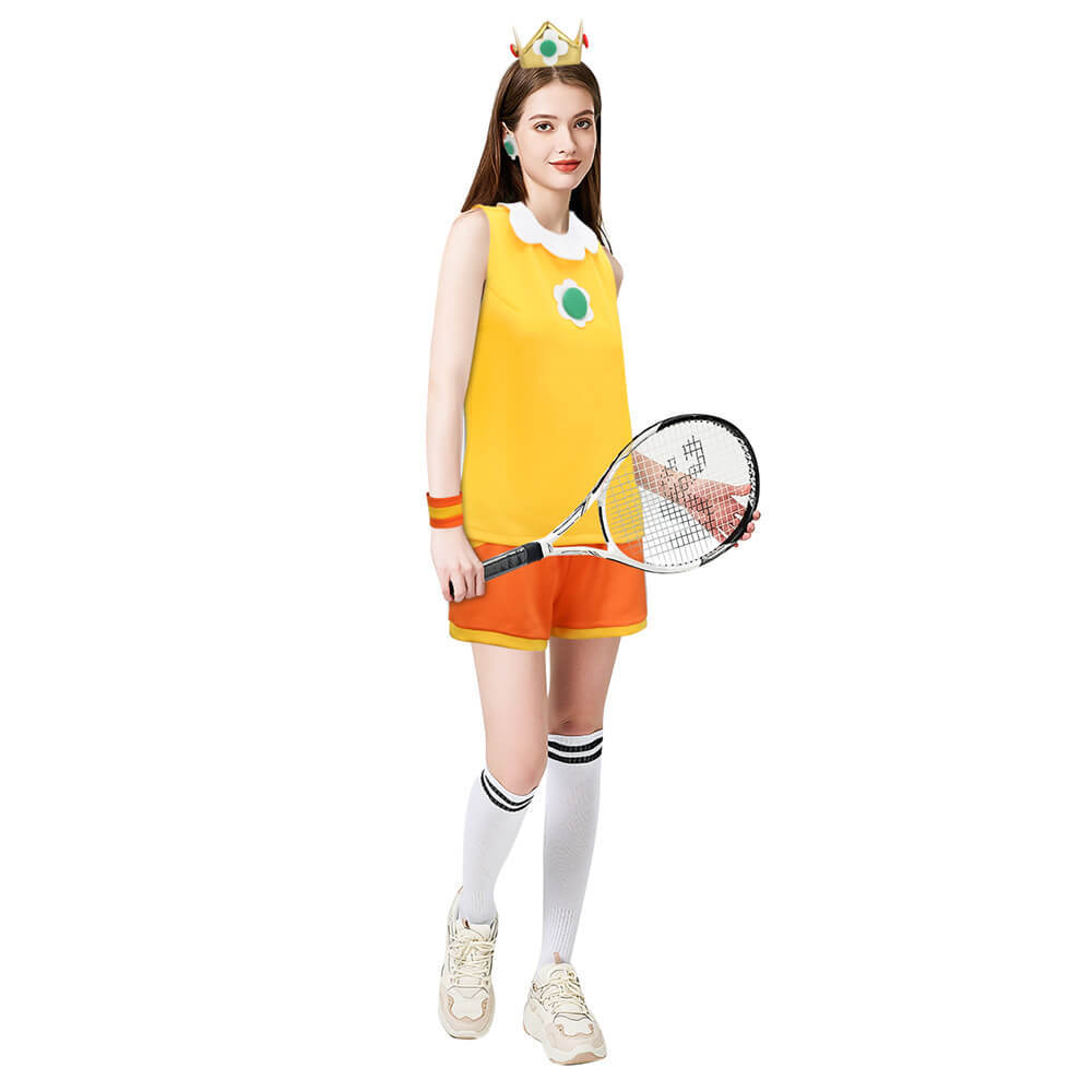 Mario Tennis Aces Princess Daisy Cosplay Costume