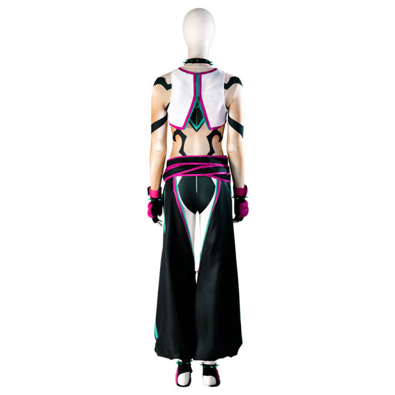 Deluxe Street Fighter VI Juri Han Cosplay Costume XS S M L in Stock