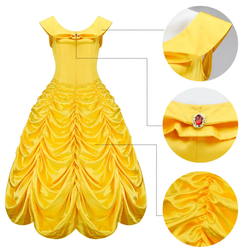 beauty and the beast birthday dress Disney Princess Belle Beauty and the Beast Tutu Dress – EverAfterTutuCo