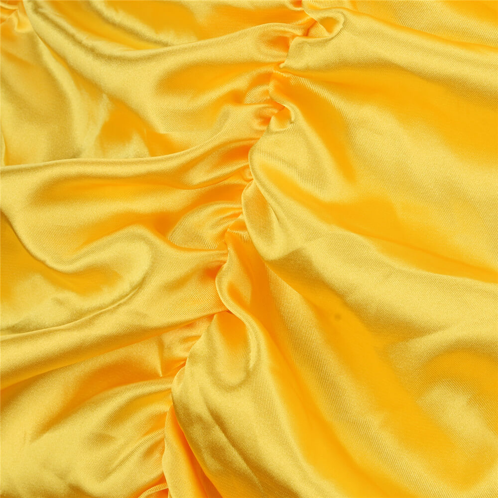Princess Belle's Yellow Gown Beauty and the Beast Layered Off Shoulder Women Birthday Party Fancy Dress