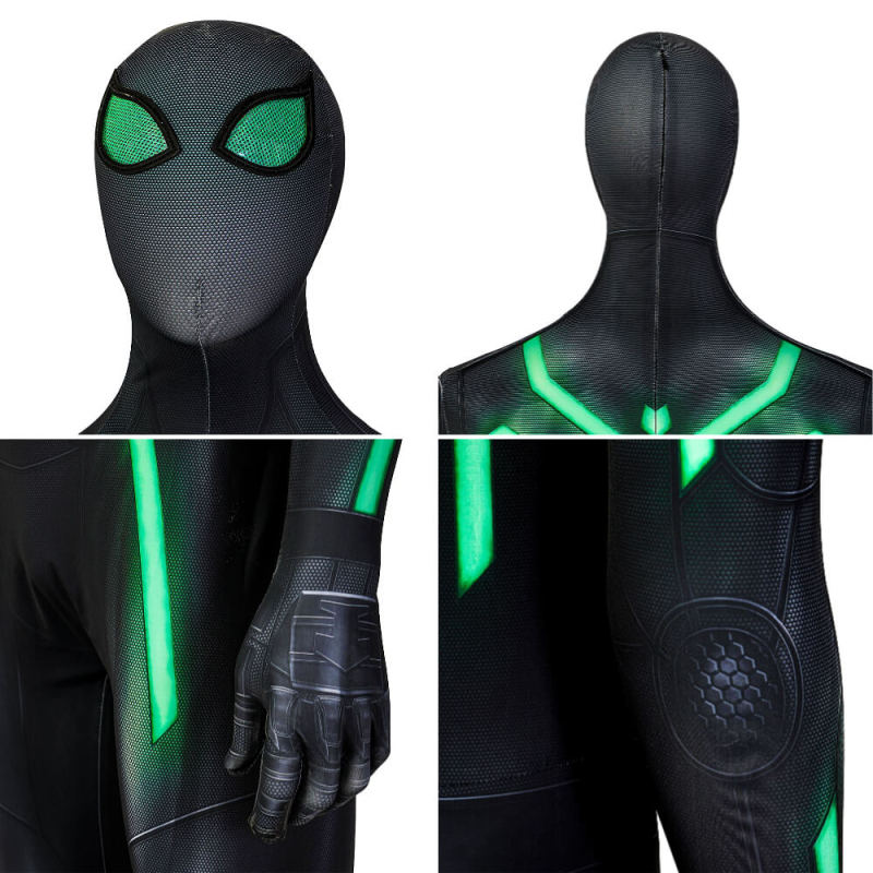 Spider Man PS4 Stealth Big Time Suit Cosplay Costume M L XL In Stock