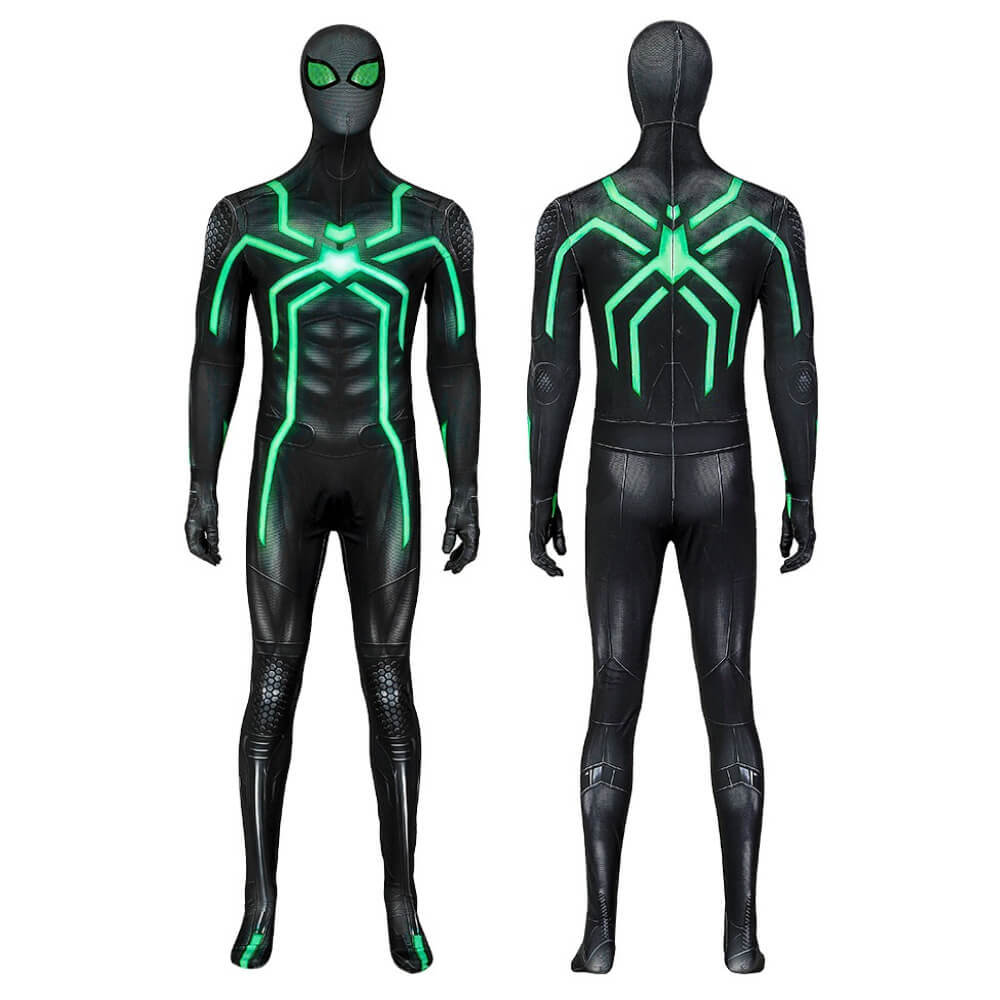Spider Man PS4 Stealth Big Time Suit Cosplay Costume M L XL In Stock