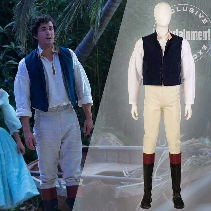 Disney The Little Mermaid Prince Eric Halloween Cosplay Costume