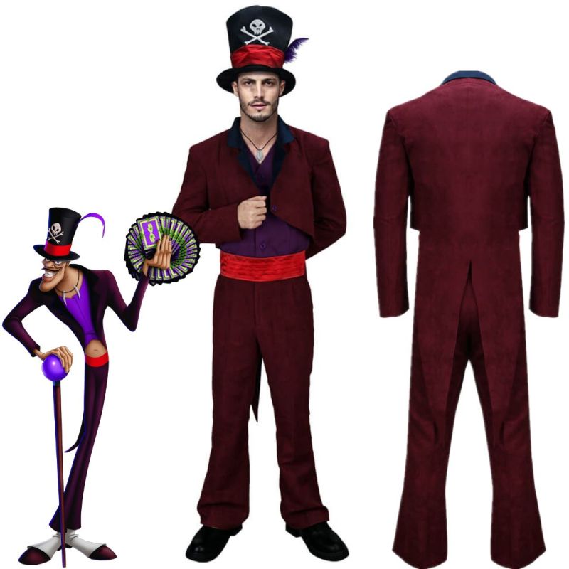 Dr. Facilier Shadow Man Cosplay Costume-Disney The Princess and the Frog In Stock Takerlama