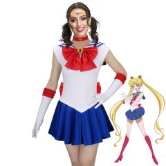 Usagi Tsukino Uniform Dress Women Halloween Cosplay Costume