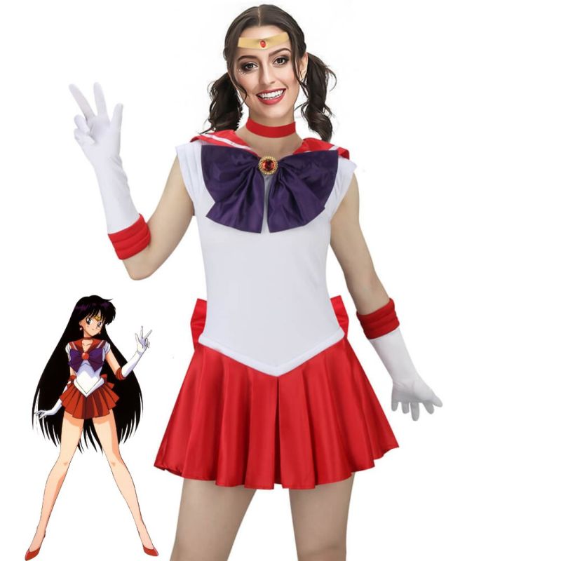 Rei Hino Sailor Mars Cosplay Costume