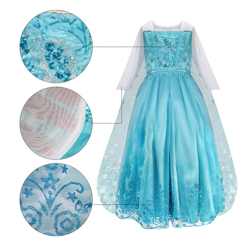 Frozen 2 Elsa Classic Toddler Costume Blue Fancy Dress