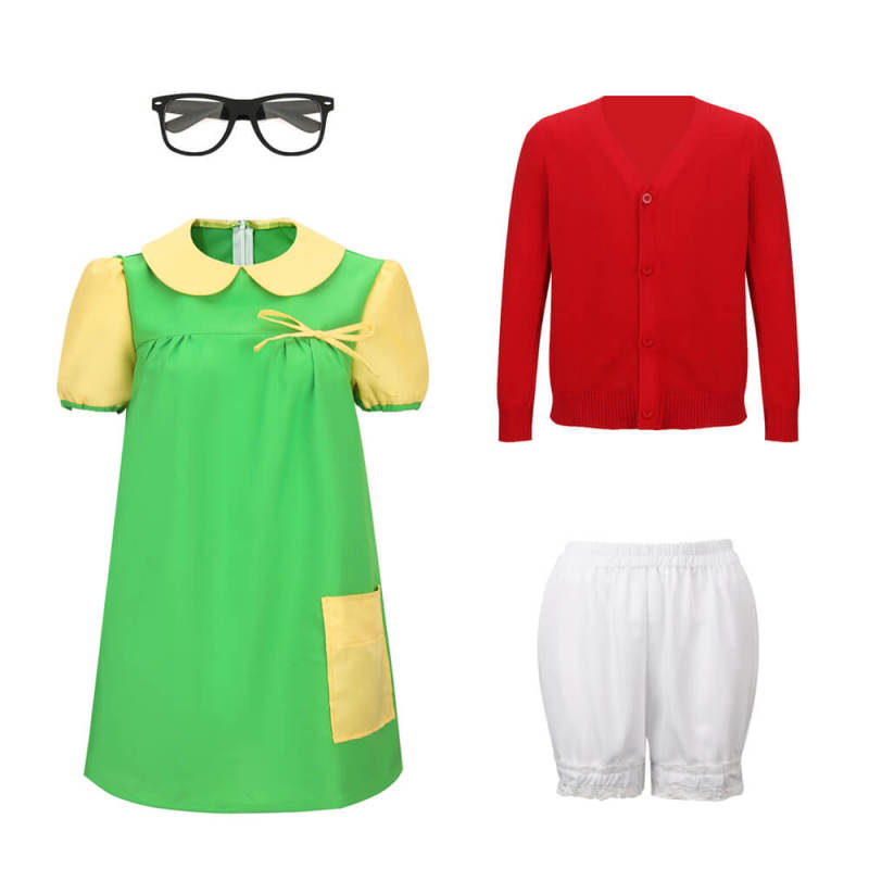 Kids La Chilindrina Cosplay Costume Dress El Chavo Del Ocho In Stock-Takerlama