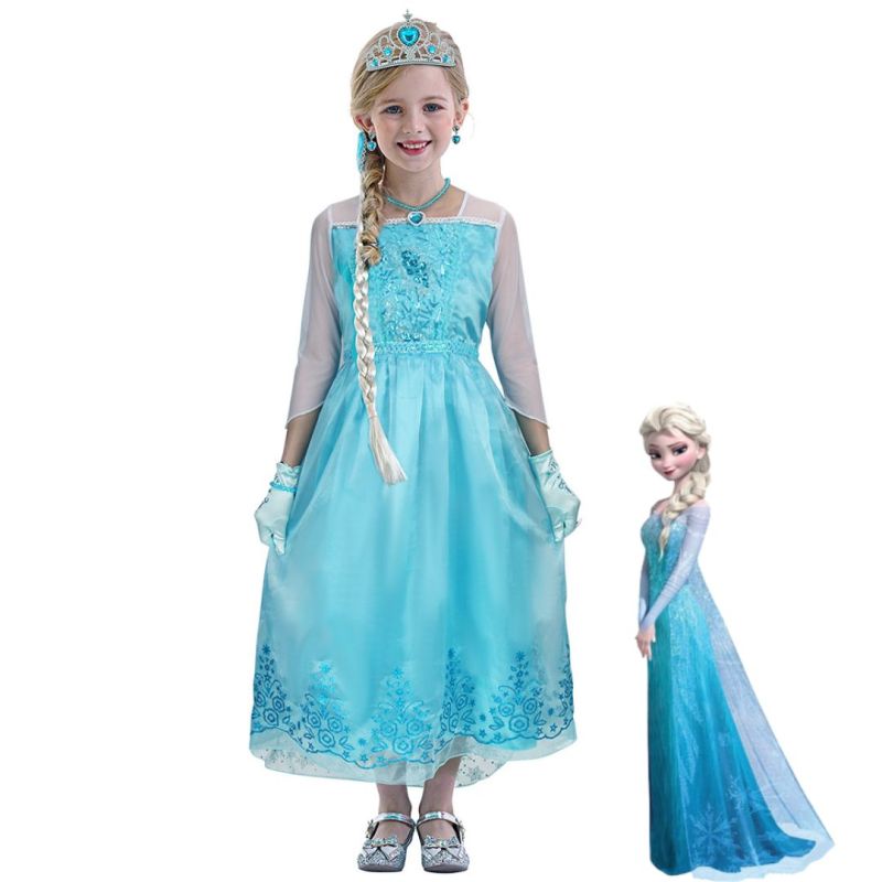 Frozen 2 Elsa Classic Toddler Costume Blue Fancy Dress