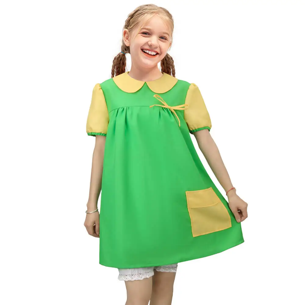 Takerlama TV Series El Chavo Del Ocho Kids La Chilindrina Cosplay Costume Dress Takerlama TV Series El Chavo Del Ocho Kids La Chilindrina Cosplay Costume Dress