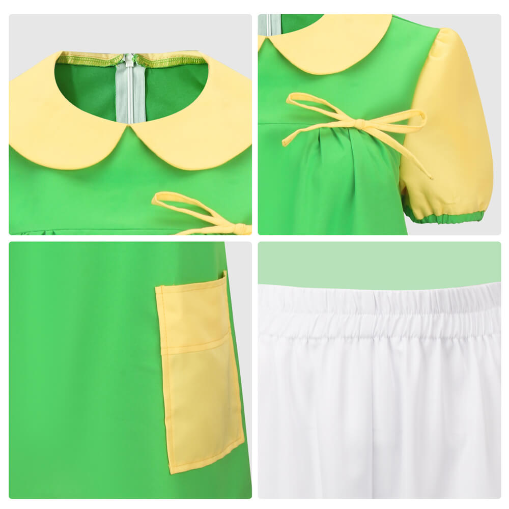 Kids La Chilindrina Cosplay Costume Dress El Chavo Del Ocho In Stock-Takerlama