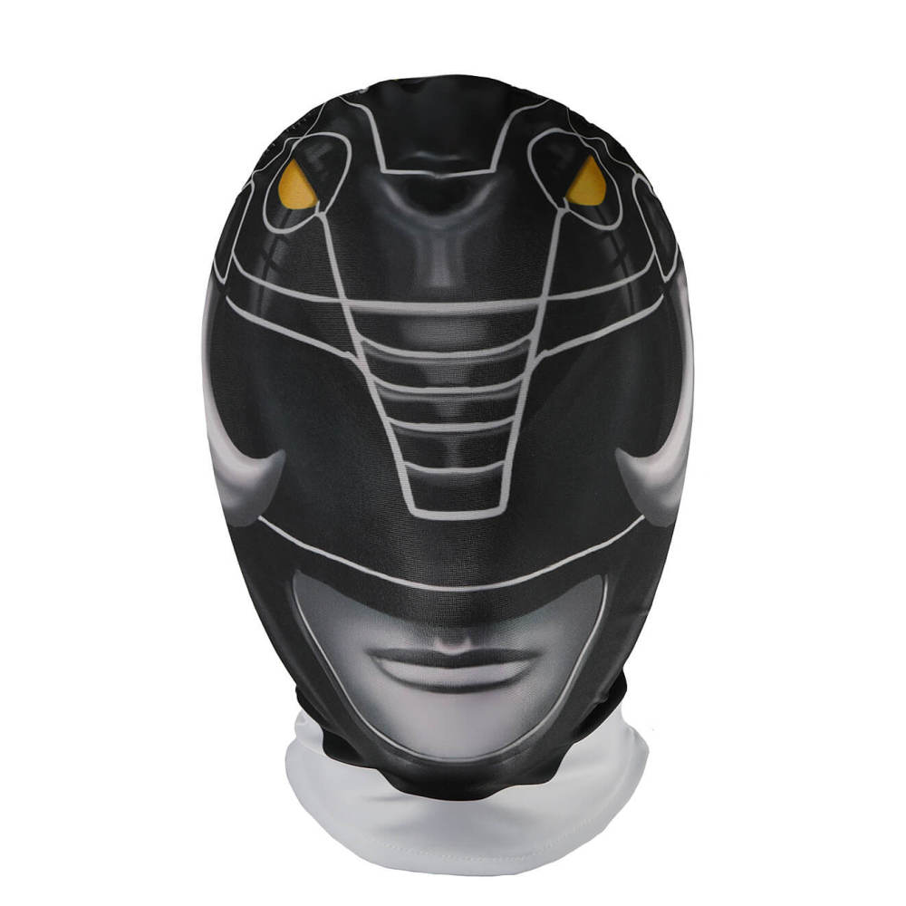 Mighty Morphin Power Rangers Black Ranger Costume Zack Taylor Cosplay Jumpsuit With Mask