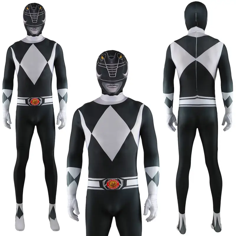 Black Power Ranger Zentai Suit