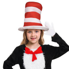 Child Dr. Seuss' The Cat in the Hat Halloween Coplay Top-Hat Gift In Stock-Takerlama