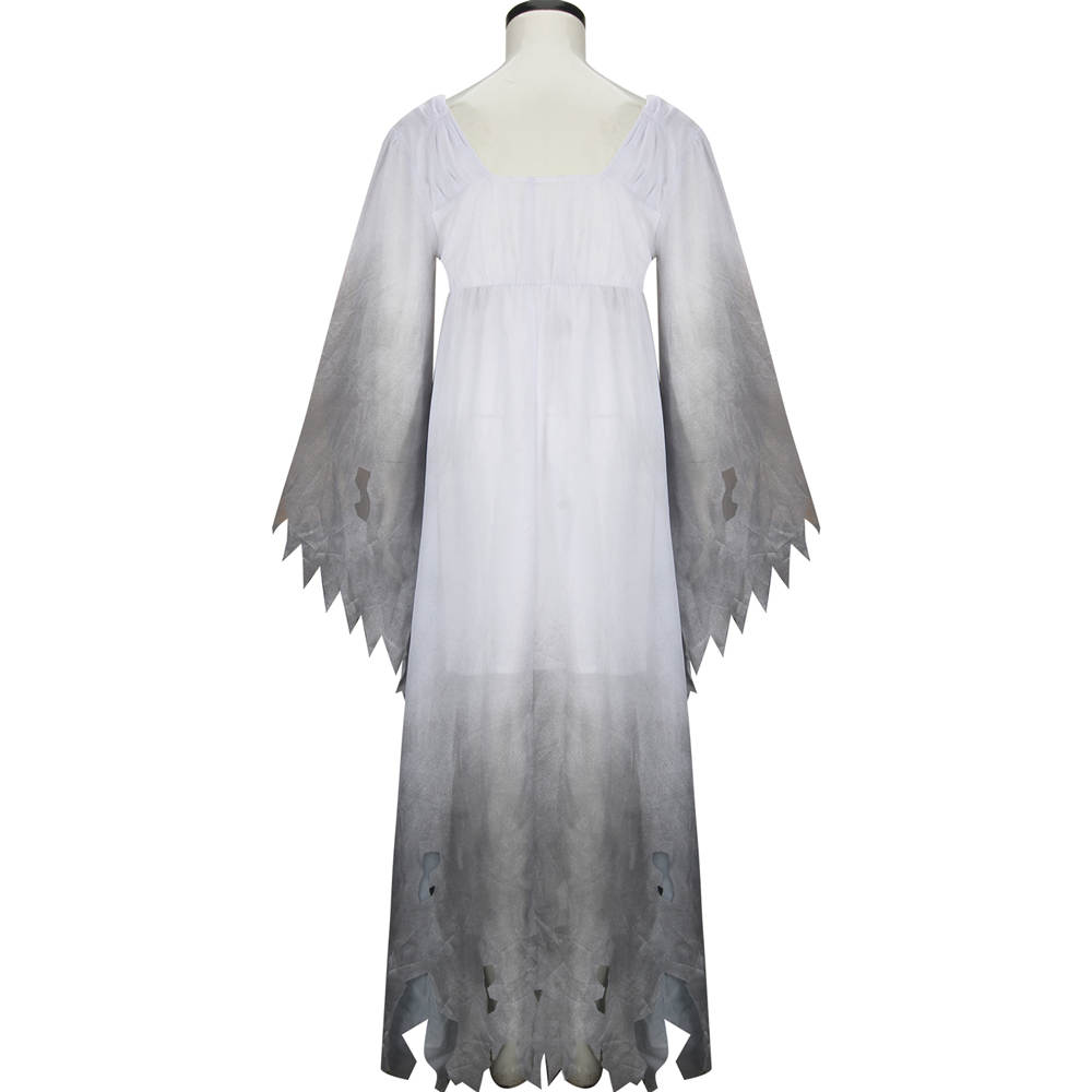 Gothic Victorian White Fancy Dress Women Gossamer Ghost Halloween Costume S  M XXL In Stock Takerlama
