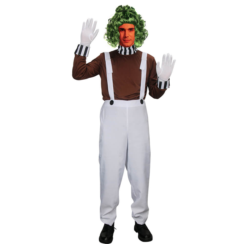 Adult Willy Wonka Oompa Loompa Cosplay Costume-Charlie and the Chocolate  Factory In Stock Takerlama