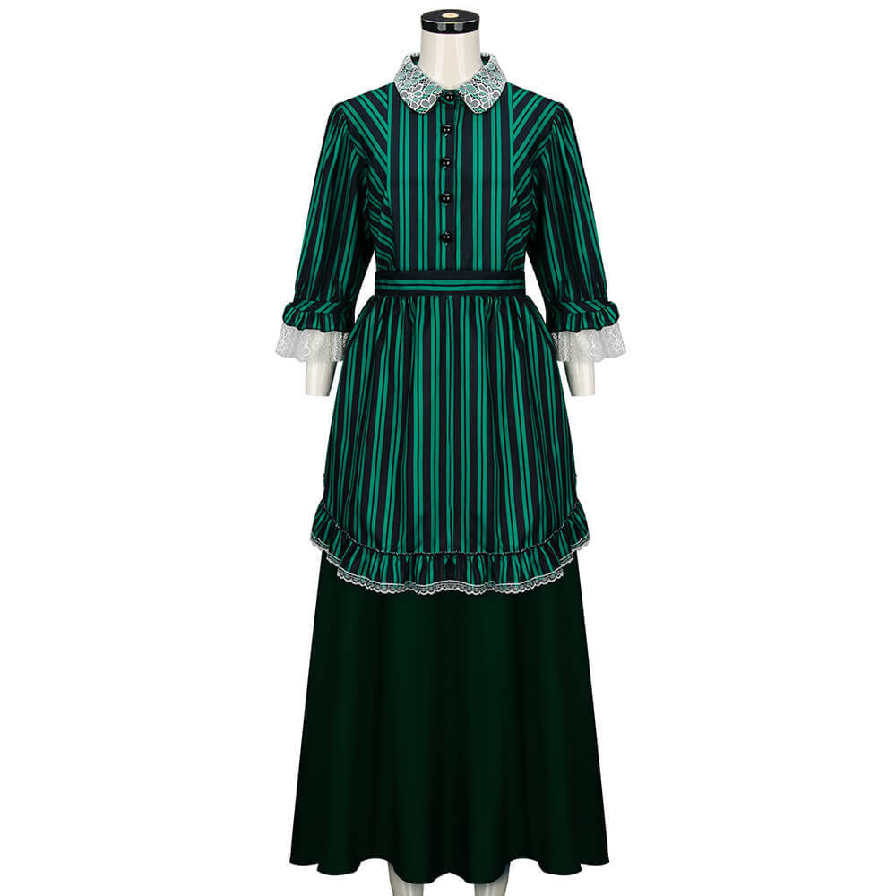 Haunted Mansion Costume Maid Apron Dress Butler Castmember Outfits Women In Stock-Takerlama