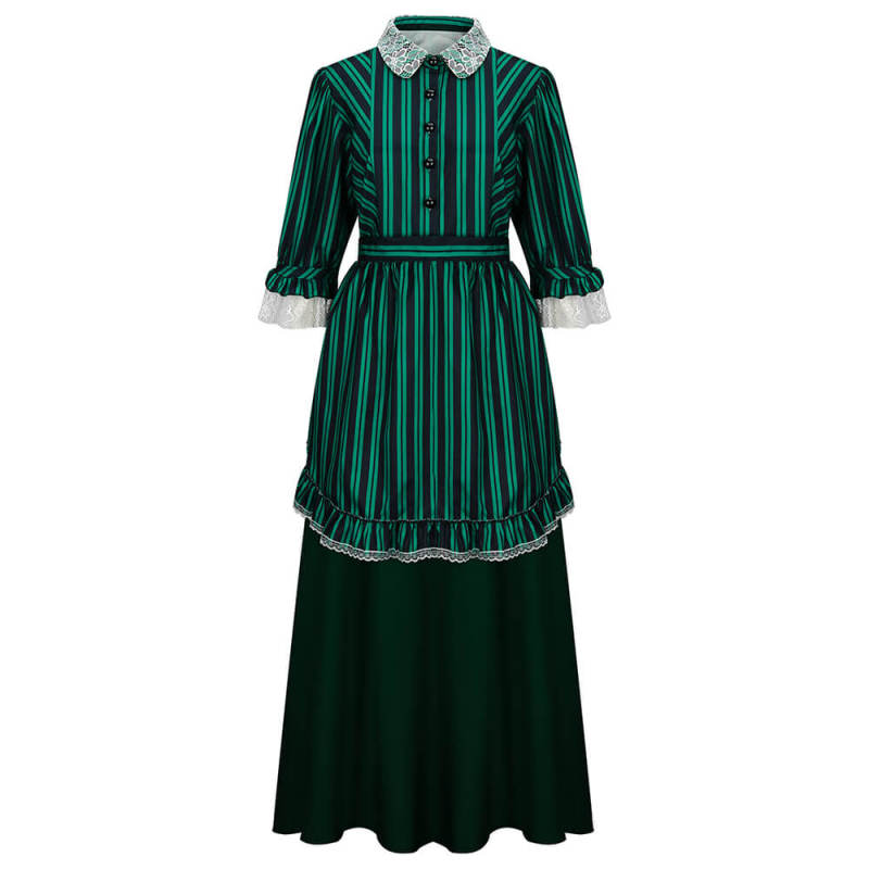 Haunted Mansion Costume Maid Apron Dress Butler Castmember Outfits Women In Stock-Takerlama