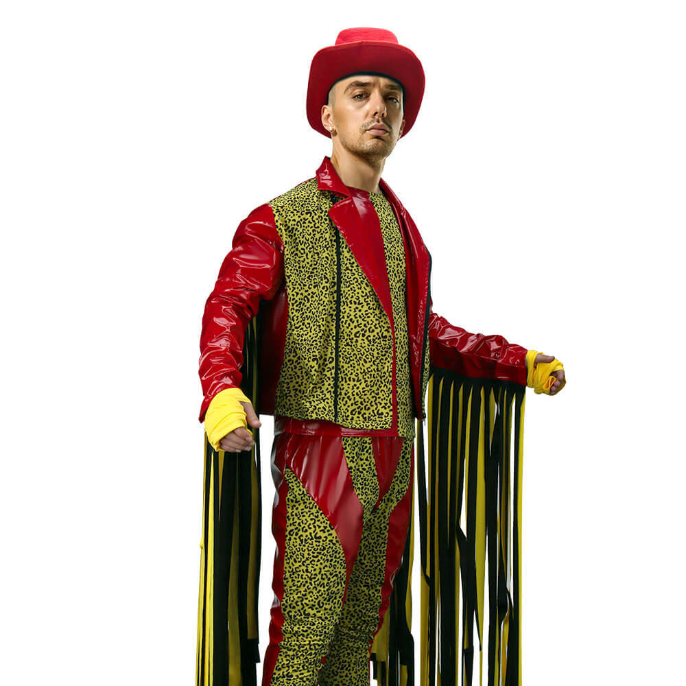Macho Man Randy Savage Cosplay Costume WWE Wrestling Randall Mario Poffo Outfits In Stock Takerlama