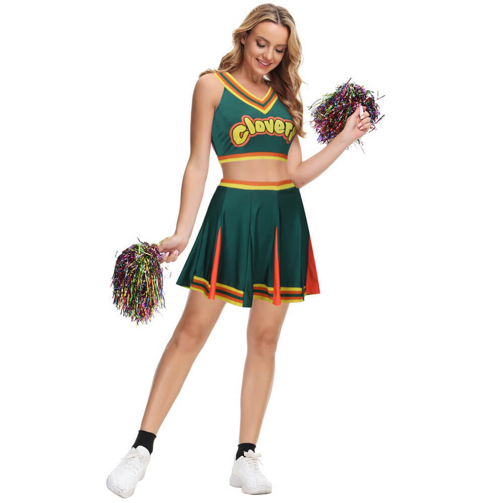 Bring It On Clover Cheerleader Uniform L XL XXL In Stock-Takerlama