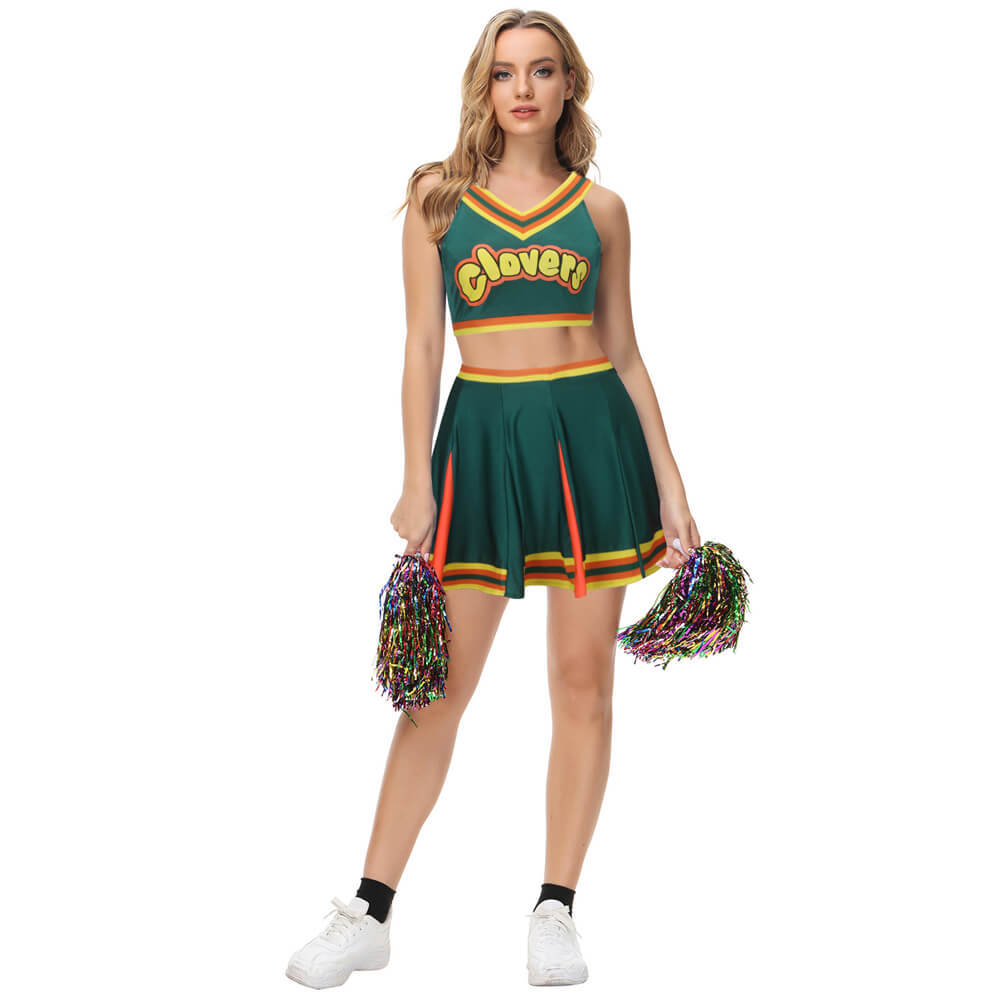 Bring It On Clover Cheerleader Uniform L XL XXL In Stock-Takerlama