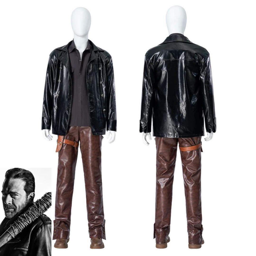 Takerlama Men s Negan Smith Halloween Costume The Walking Dead