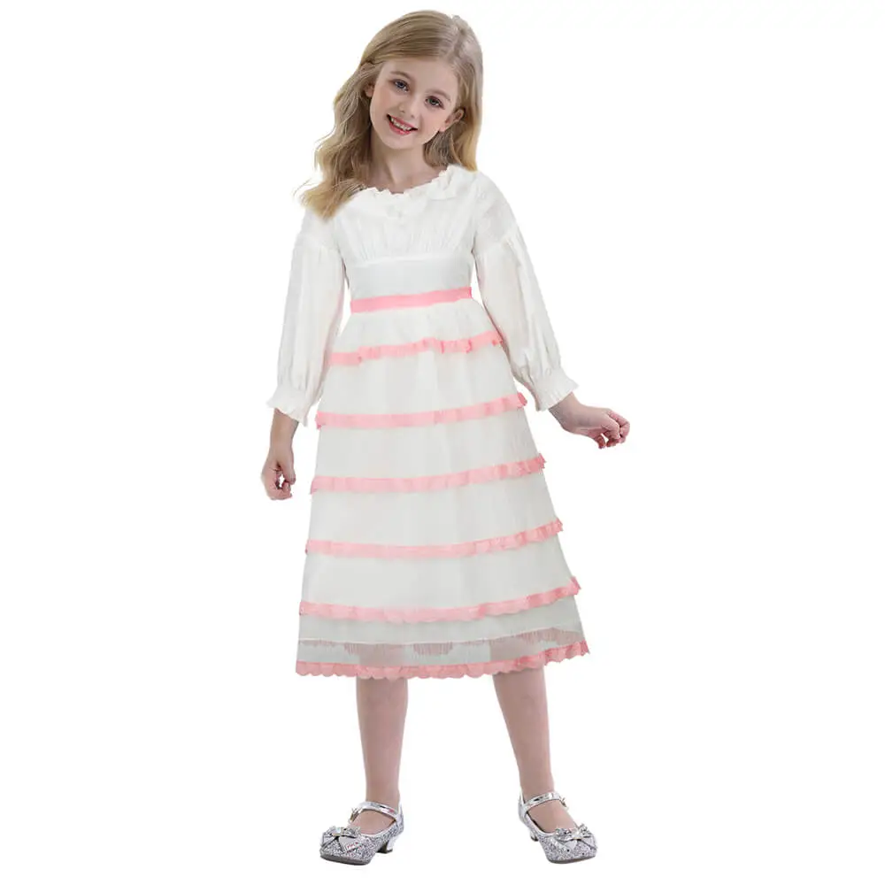 Kids The Little Mermaid Dress Ariel Princess Pink Seamaid Celebration Cospaly Costume,Kids / 140