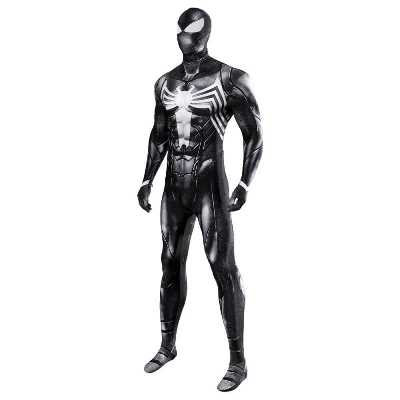 -Marvel's Spider-Man 2 Black Suit Venom Symbiote Costume Mask Kids Adult In Stock Takerlama