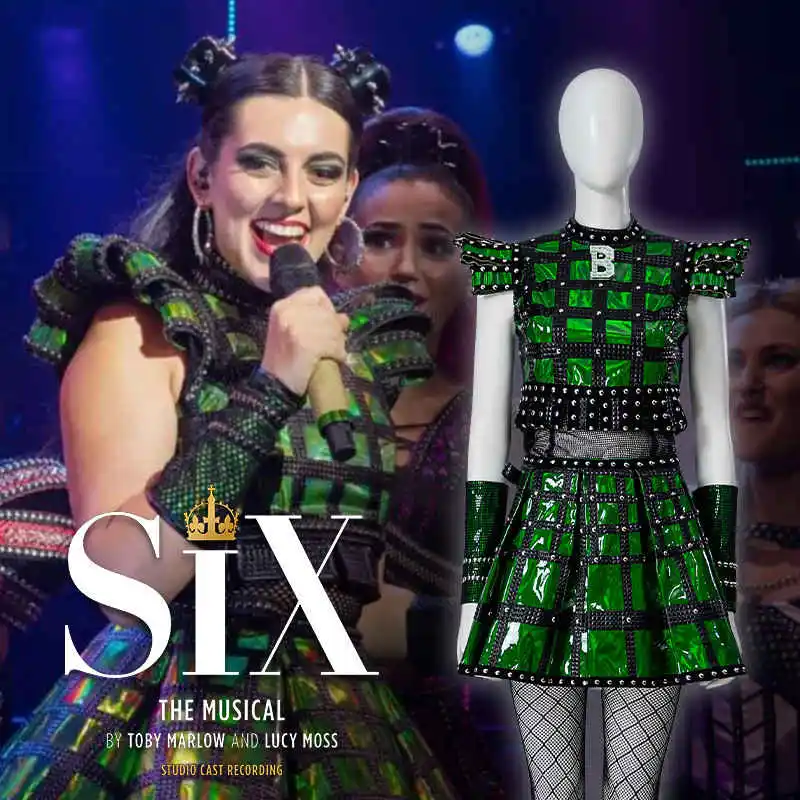 Takerlama Anne Boleyn Green Costume Fancy Dress-Six the Musical