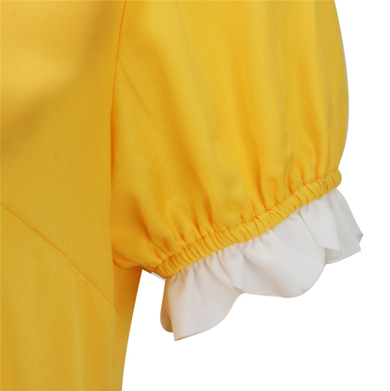 Women Princess Daisy Cosplay Costume Yellow Dress Adult S M In Stock Takerlama
