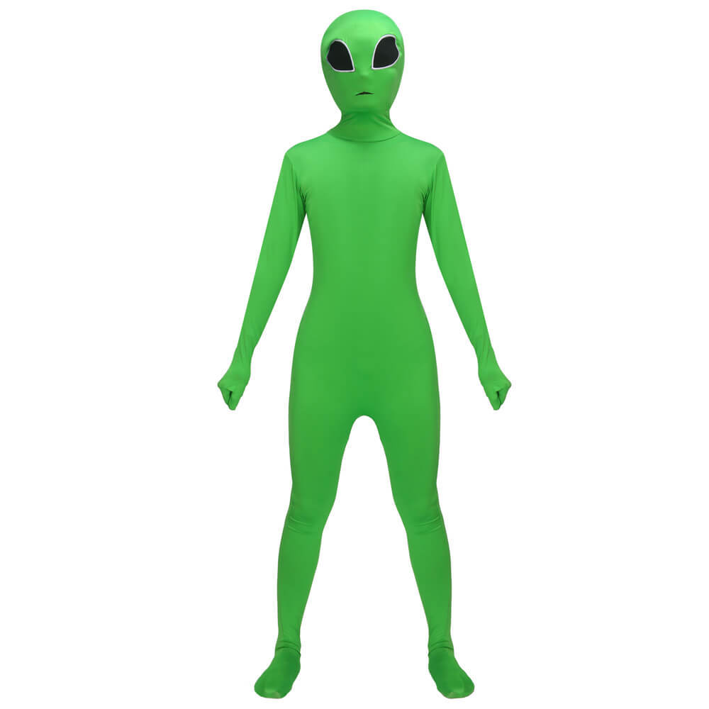 Kids Alien Halloween Costume Green ET Bodysuit In Stock Takerlama