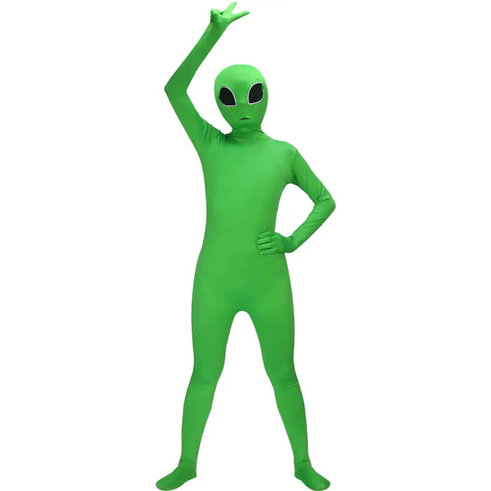 Kids Alien Halloween Costume Green ET Bodysuit In Stock Takerlama