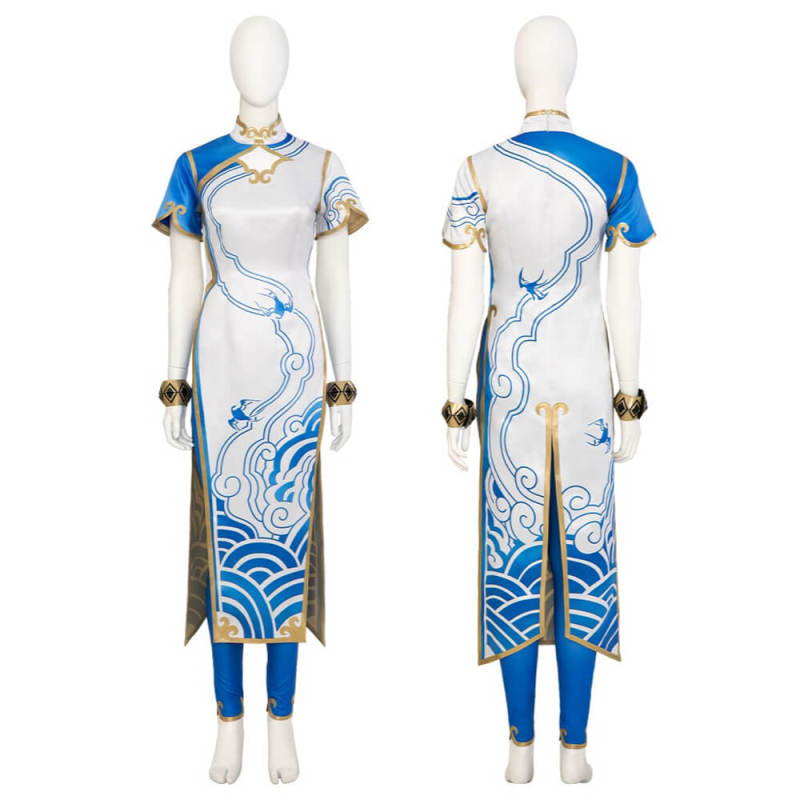 Deluxe Chun Li Cheongsam Cosplay Costume Street Fighter VI