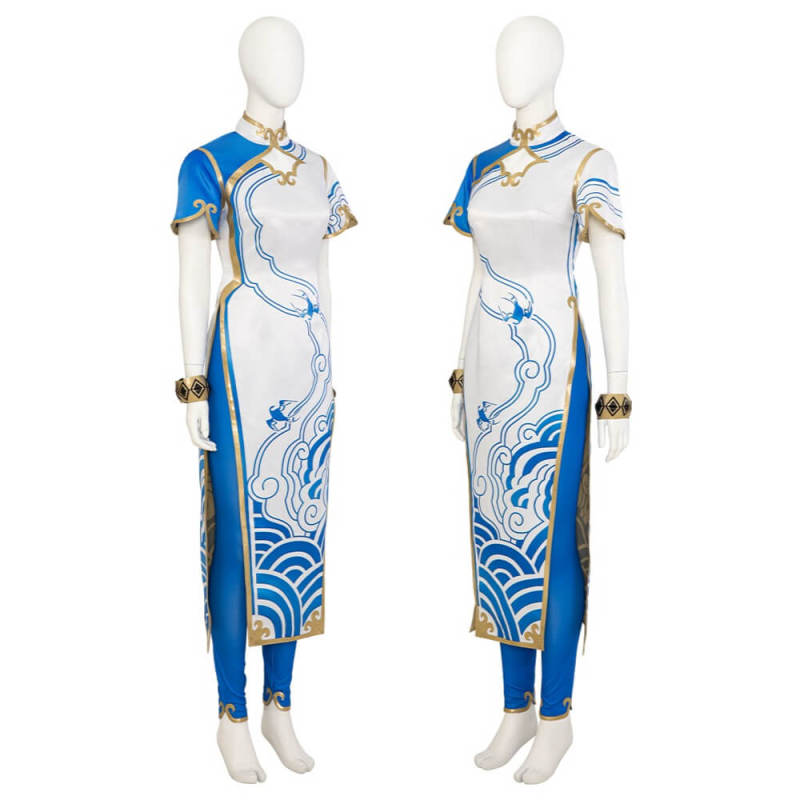 Deluxe Chun Li Cheongsam Cosplay Costume Street Fighter VI