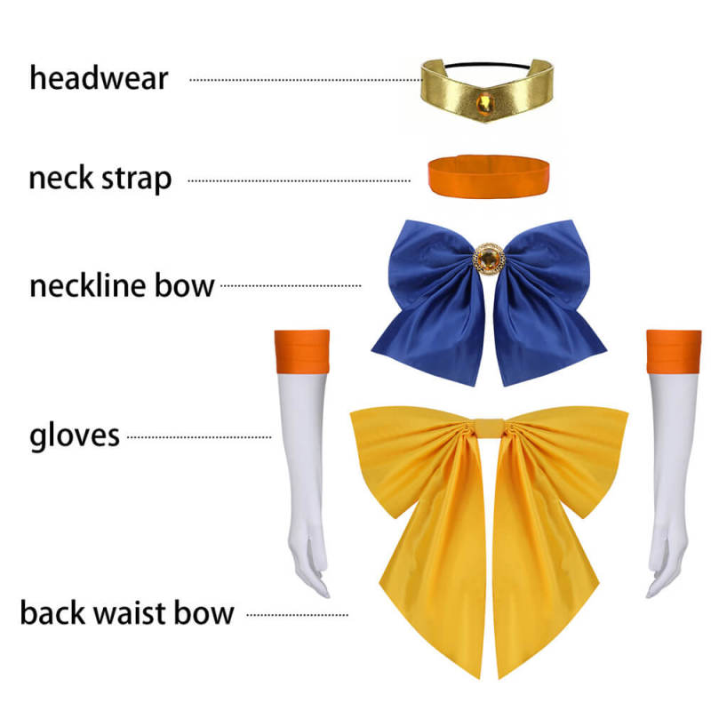 Sailor Venus Aino Minako Cosplay Costume Anime Dress