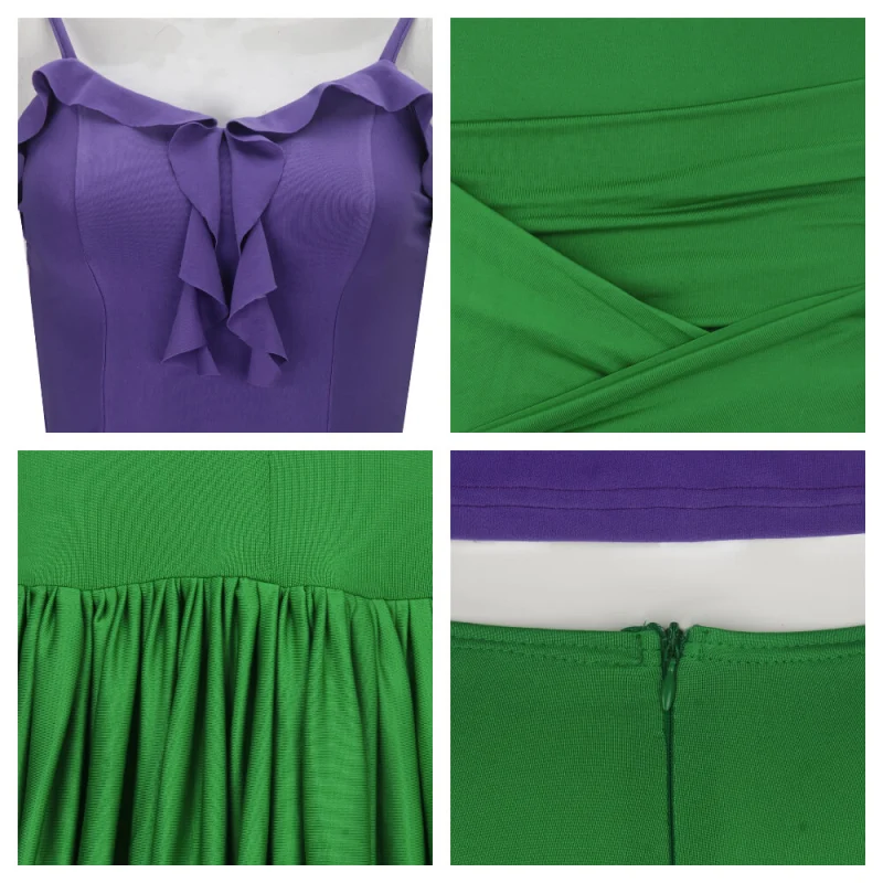 Disney The Little Mermaid Halloween Cosplay Costume Ariel Princess Merman Dress In Stock-Takerlama