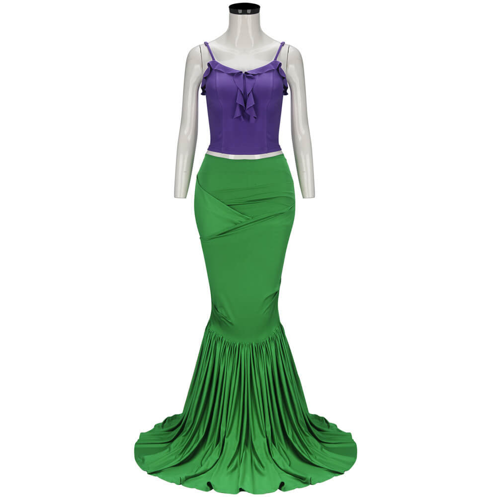 Disney The Little Mermaid Halloween Cosplay Costume Ariel Princess Merman Dress In Stock-Takerlama