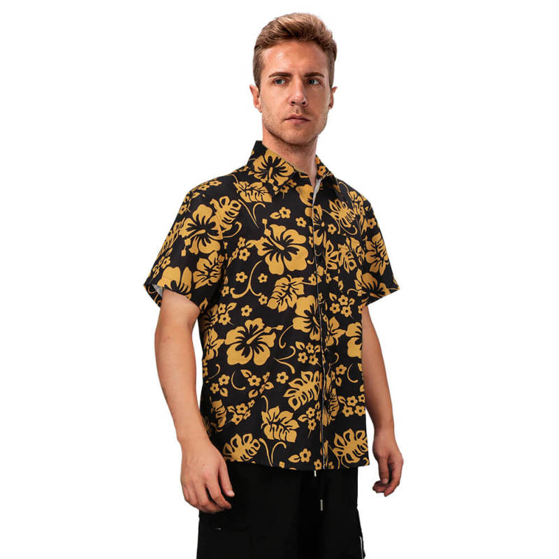Raoul Duke Hawaiian Floral Shirt Hunter S Thompson Costume Fear And Loathing In Las Vegas