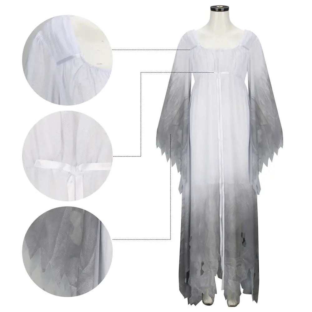 side slit long sleeves dress Off-Shoulder Long Sleeves Sleek Side Slit Beach Wedding Dress – Liymc main image 1