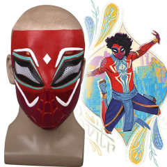 Spider-Man India Pavitr Prabhakar Cosplay Mask-Across The Spider-Verse