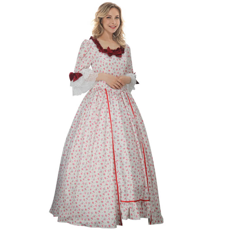Women's Rococo Ball Gown Gothic Victorian Dress Costume In Stock Takerlama