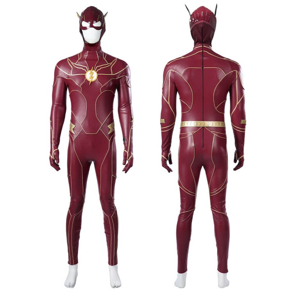 The Flash Season 5 Barry Allen Costume Cosplay Suit Bodysuit Kids Handmade