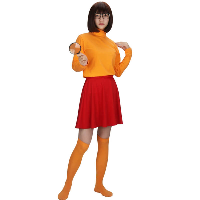 Women's Velma Dinkley Costume Anime Cosplay Outfits In Stock Takerlama