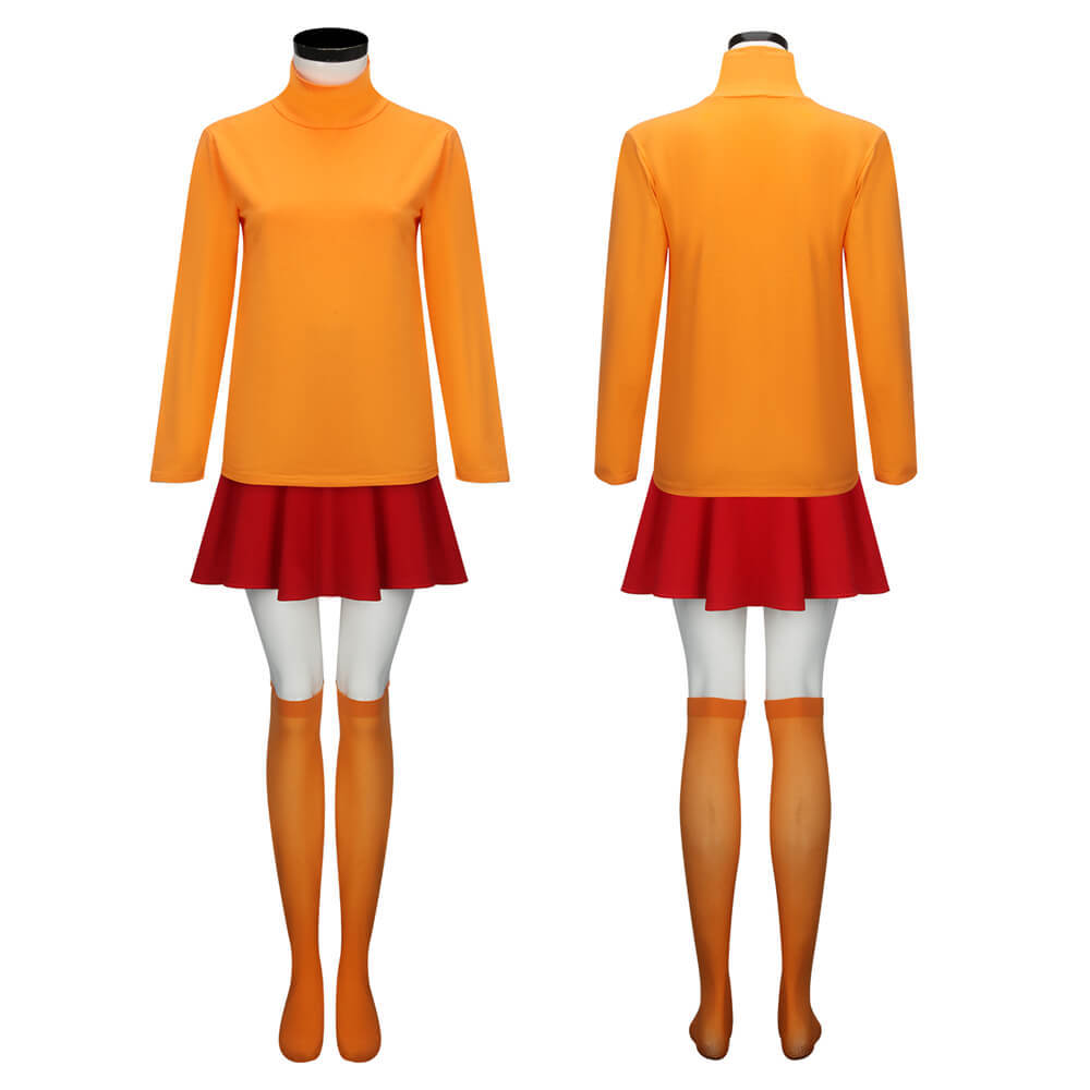 Women's Velma Dinkley Costume Anime Cosplay Outfits In Stock Takerlama