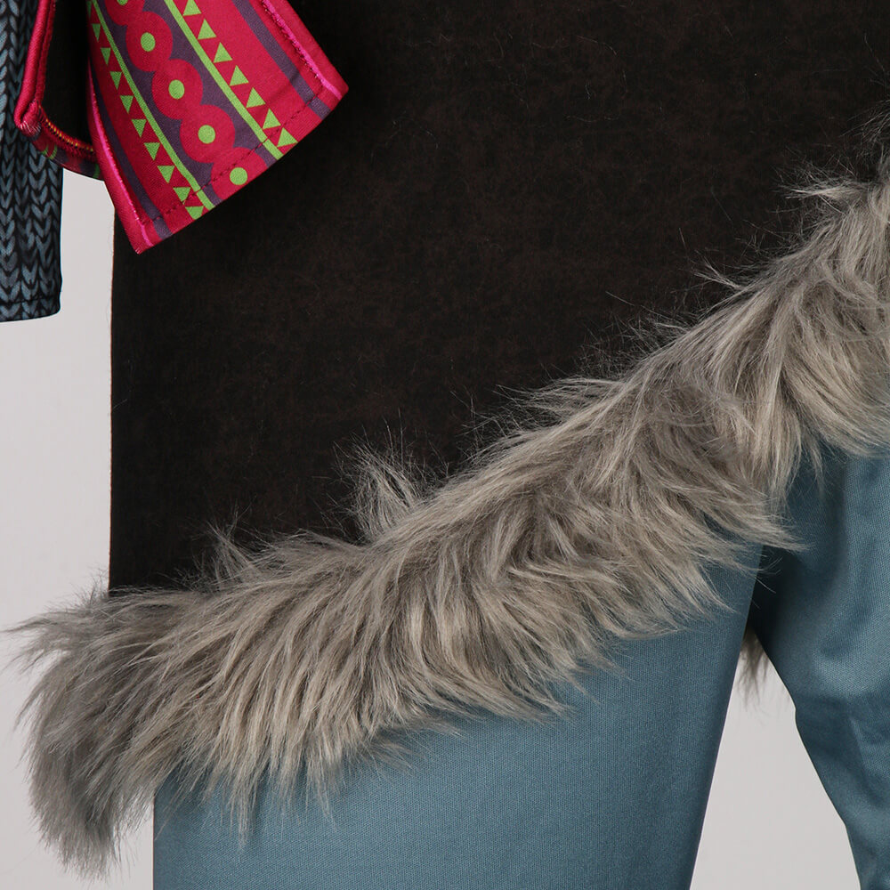 Disney Frozen Kristoff Bjorgman Iceman Cosplay Costume In Stock-Takerlama