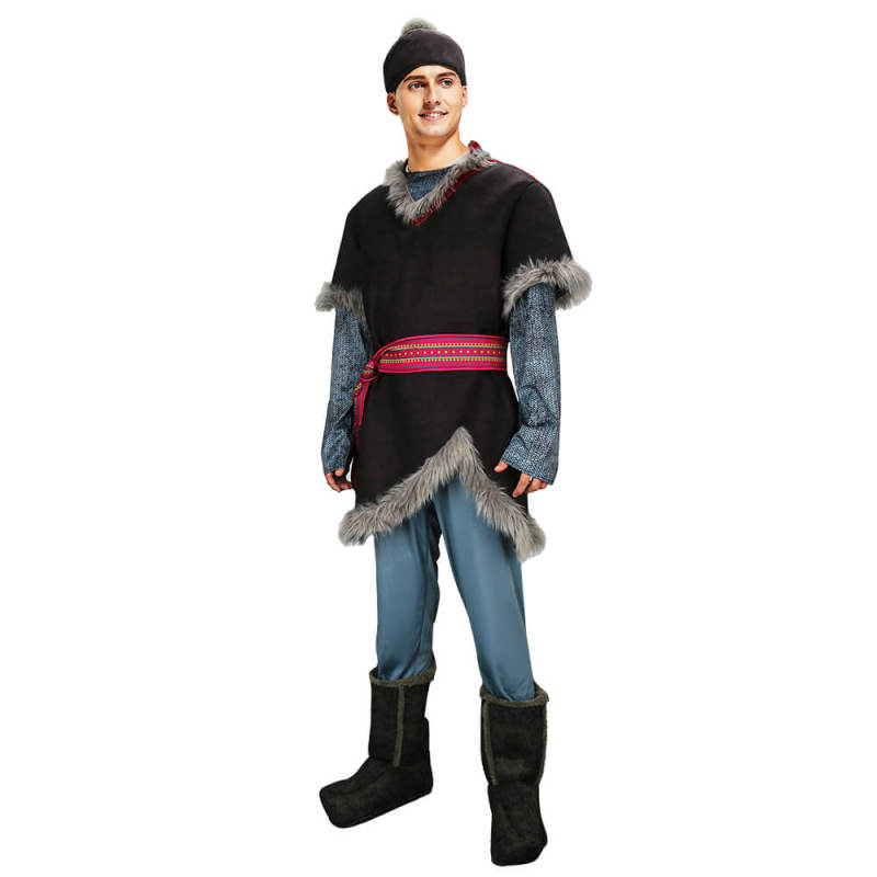 Disney Frozen Kristoff Bjorgman Iceman Cosplay Costume In Stock-Takerlama