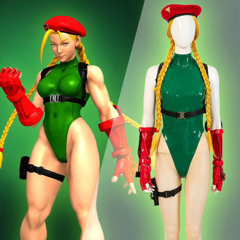 Deluxe Cammy White Green Halloween Cosplay Costume- Street Fighter VI In Stock Takerlama